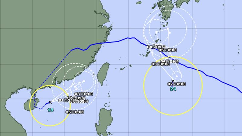 天氣/科羅旺颱風生成、沙德爾颱風復活估逼近台灣 雙颱最新路徑曝