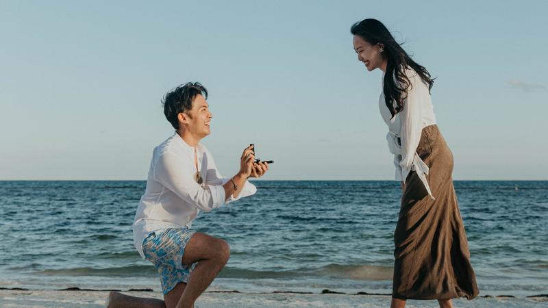 陳銳求婚成功。(圖/翻攝自陳銳IG)