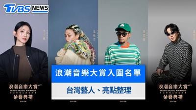 2026浪潮音樂大賞入圍得獎名單》7大類35項、蔡依林陶喆入圍亮點一次看