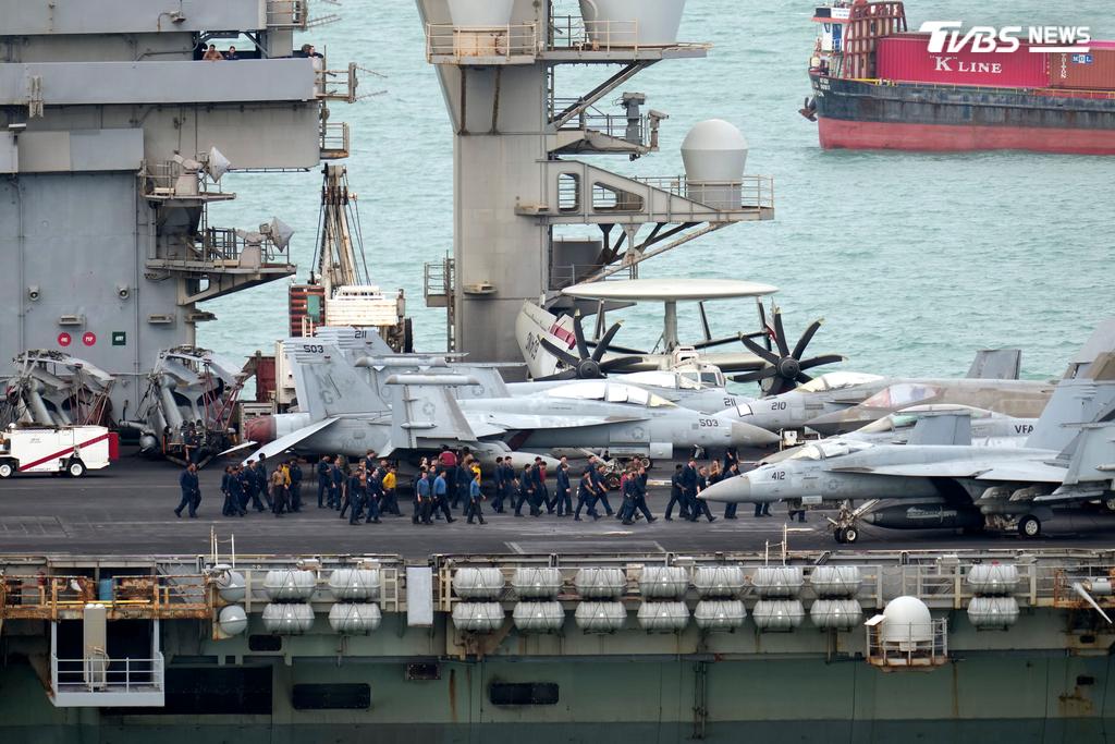 林肯號官兵抵達泰國（圖／達志影像美聯社）