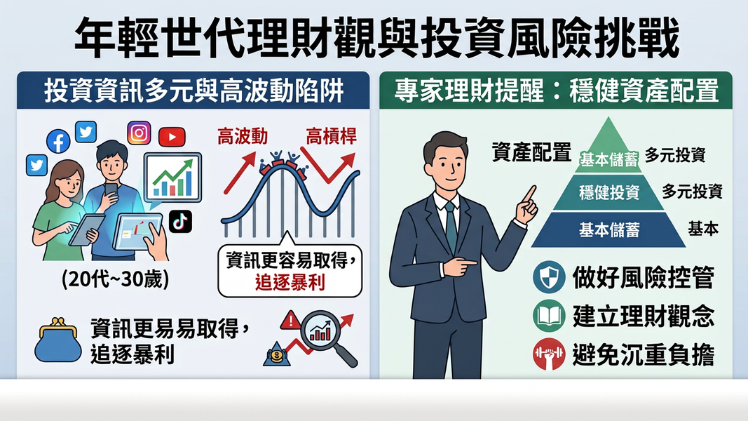 年輕人理財越來越早 小心暴利迷思上身(圖/AI 生成)