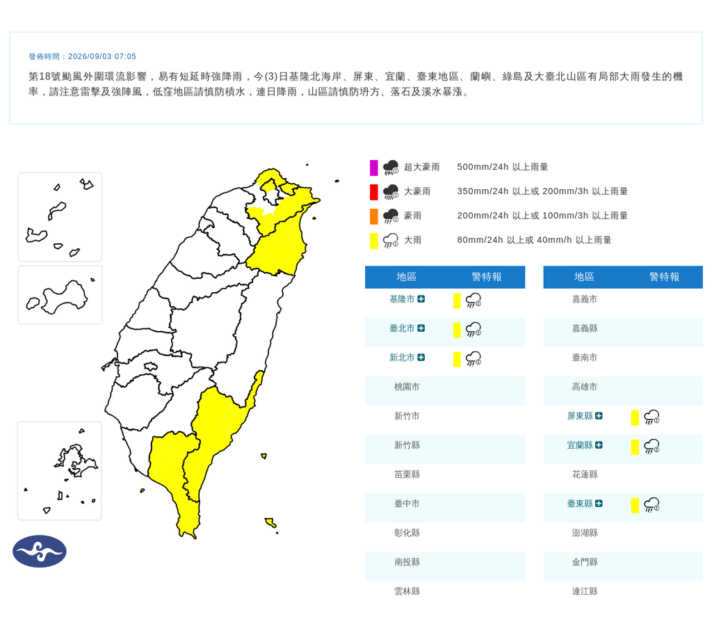 沙德爾-大雨特報-強風特報-氣象署-今天天氣-下雨-今天會下雨嗎-天氣-天氣預報-沙德爾外圍環流