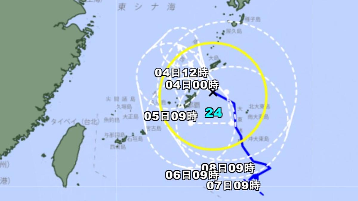 沖繩遭颱風科羅旺覆蓋 移動速度減緩、日氣象廳警告:影響恐拉長