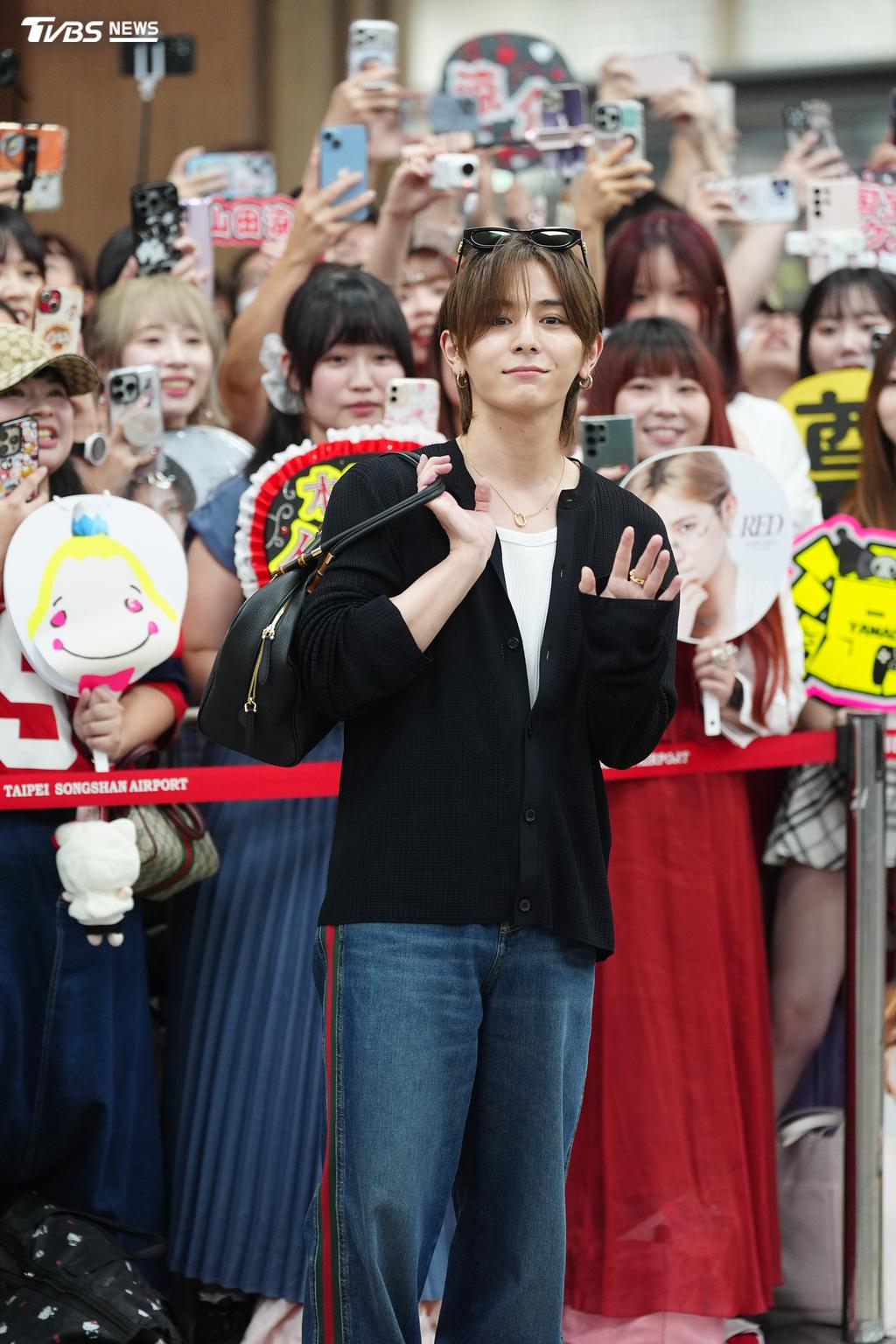 個性很I的山田涼介似乎有點緊張。（圖／黃城碩攝）