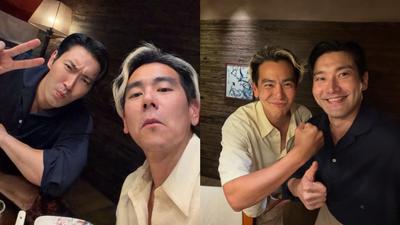 《破風》劇組聚會!始源、彭于晏2大男神同框 粉見1錯字急提醒