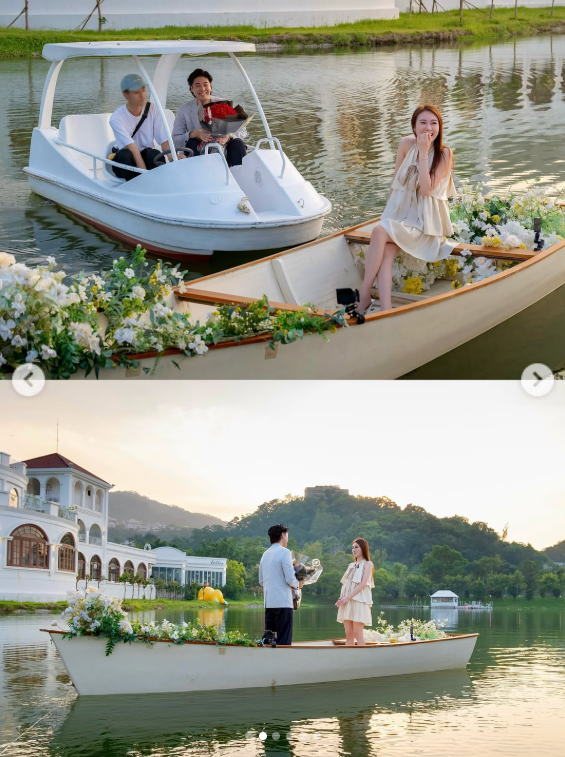 王菲分享浪漫求婚過程。(圖/翻攝自王菲IG)