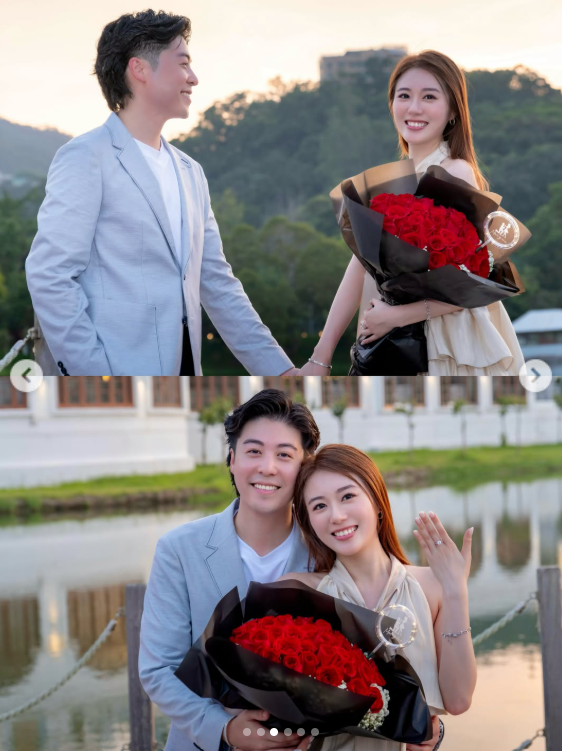 王菲、張子丰宣布訂婚。(圖/翻攝自王菲IG)