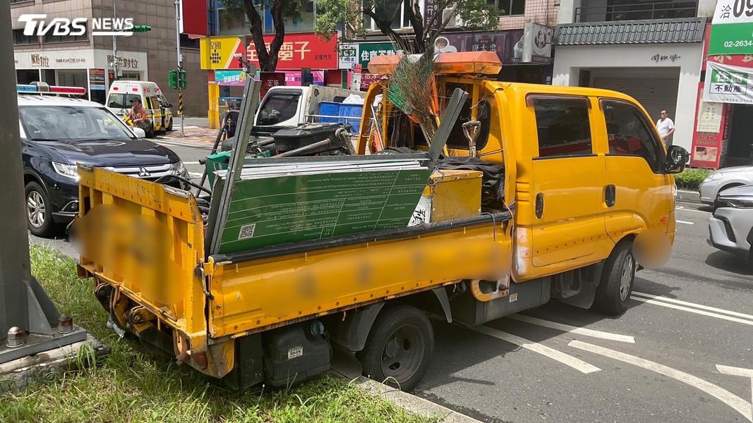 肇事工程車並無毒酒駕,疑似身體不適釀意外。(圖/TVBS)