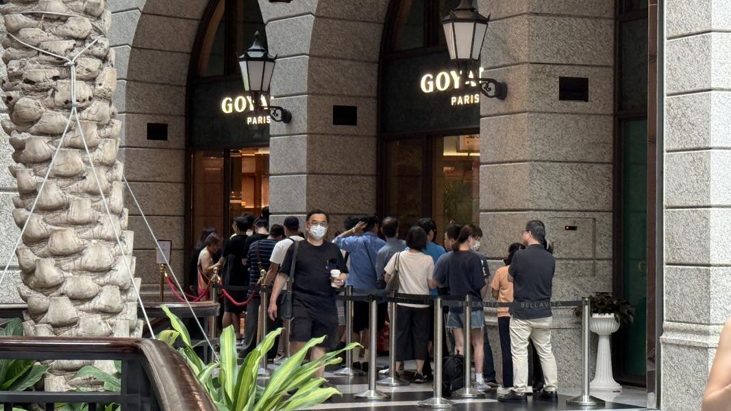 Goyard的開幕第一天便吸引許多民眾。(圖/讀者提供)