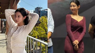 貼身洋裝驚見「下腹凸一包」!韓女星疑尷尬頻遮擋 網見畫面氣炸