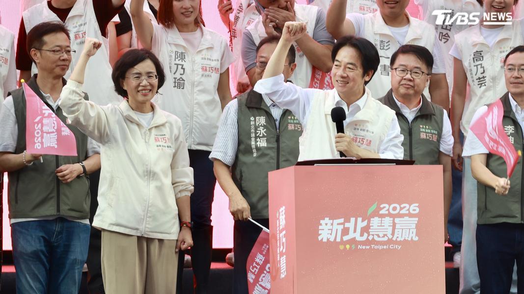 總統賴清德力挺蘇巧慧。(圖/華子琛攝)