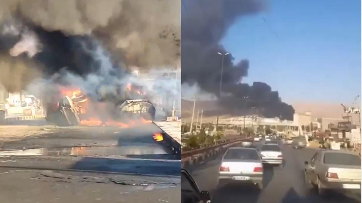 有片/伊朗油罐車失控爆炸!烈焰黑煙直衝天際 釀11死7傷