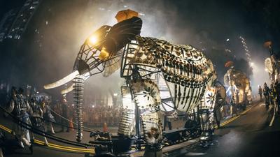 10萬人擠爆士林搶看「大象來了」 今晚還有一場別錯過