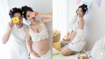 香蕉辣妻曬8月巨肚!中空孕婦寫真曝光 認了當媽蠟黃老態