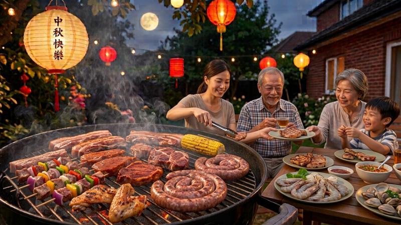 中秋節即將來臨,十大熱門烤肉食材一次看。(圖/AI 生成)