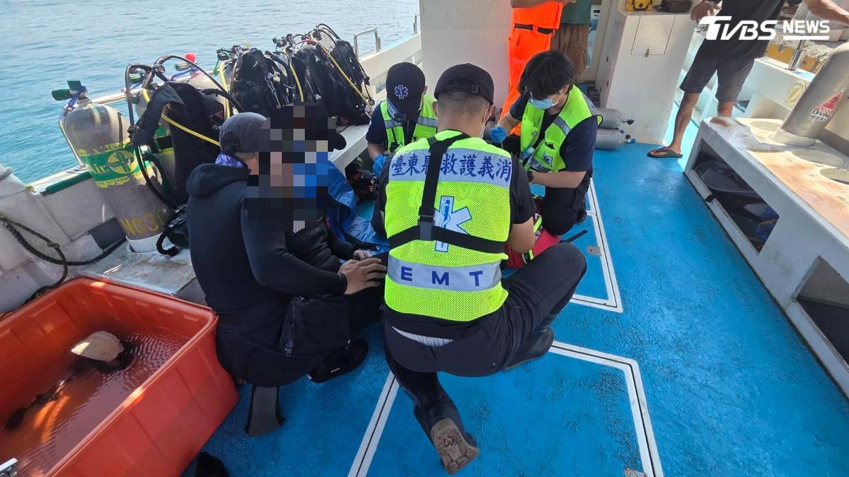 綠島男潛水10分鐘「嘔吐倒地」OHCA