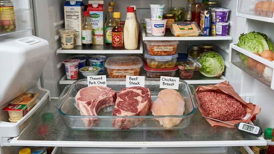 肉類可依照每次食用的分量分裝再放入冷凍。(圖/AI 生成)