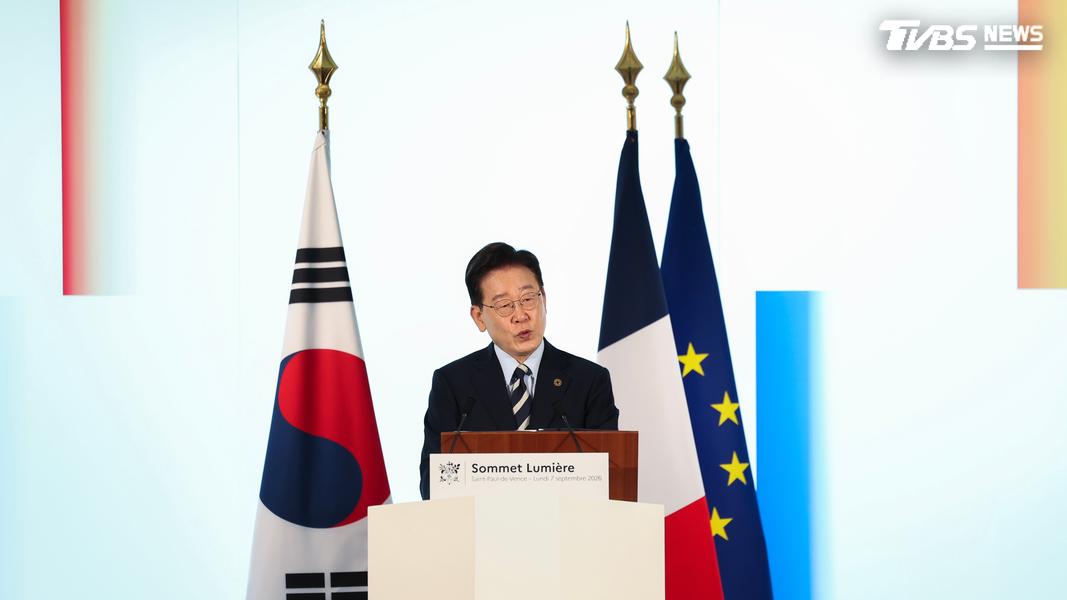 李在明強調恢復航行自由。(圖/達志影像美聯社)