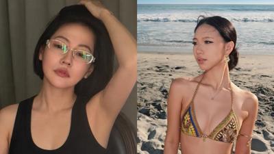 Elly海邊大解放!曬「邪惡視角」 小S急留言:不用先問媽媽?