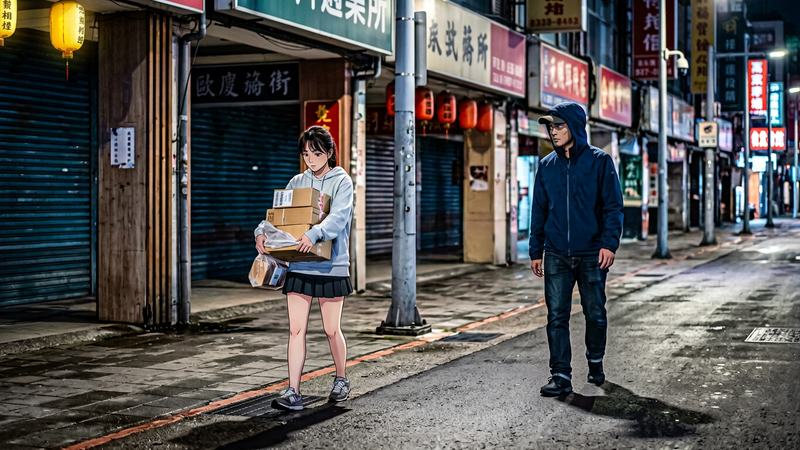西門町噁男從後方猥褻短裙女子遭判刑。(示意圖/AI 生成)