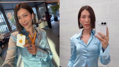 搶先開箱iPhone新機!遭嗆「去當花瓶自拍」 莫莉正面硬槓酸民