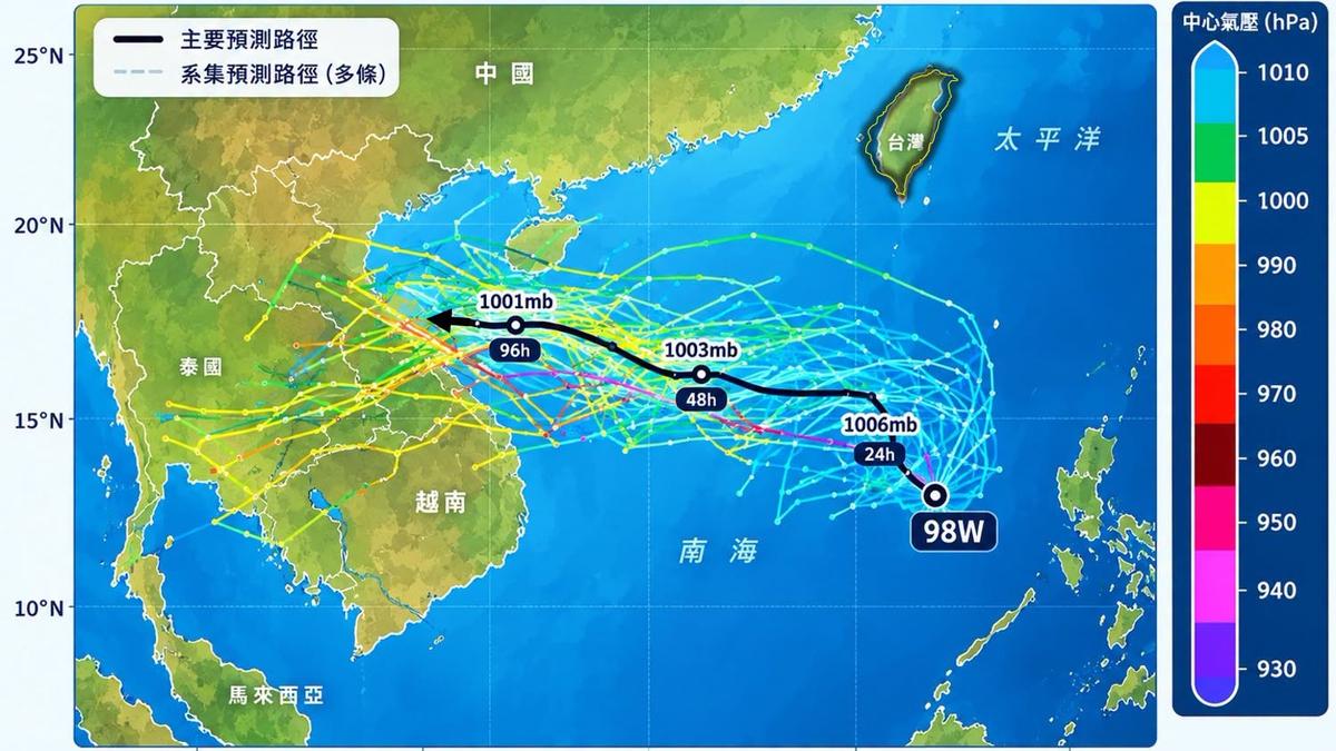 颱風季還沒完!熱帶擾動「一路西衝」 下週又有一個