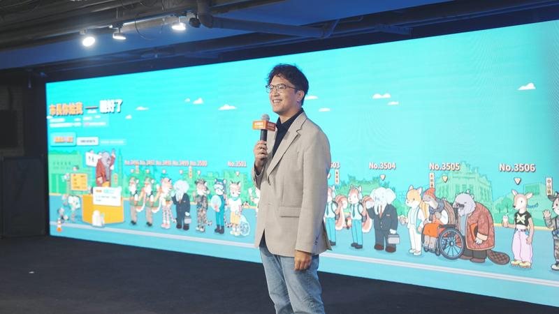 民進黨台北市長參選人沈伯洋推出「市長,你給聽好了」市民發聲平台,吸引破萬則留言。(圖/沈伯洋競辦提供)