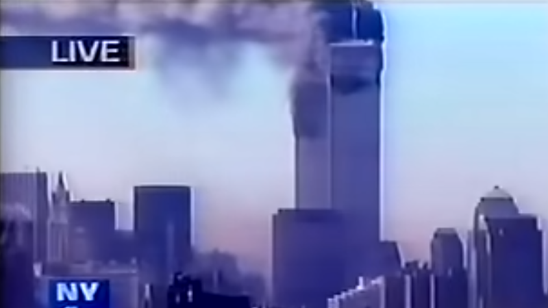 911恐攻當天珍貴新聞畫面曝光。(圖/翻攝自YT頻道
mindlessgonzoALT)