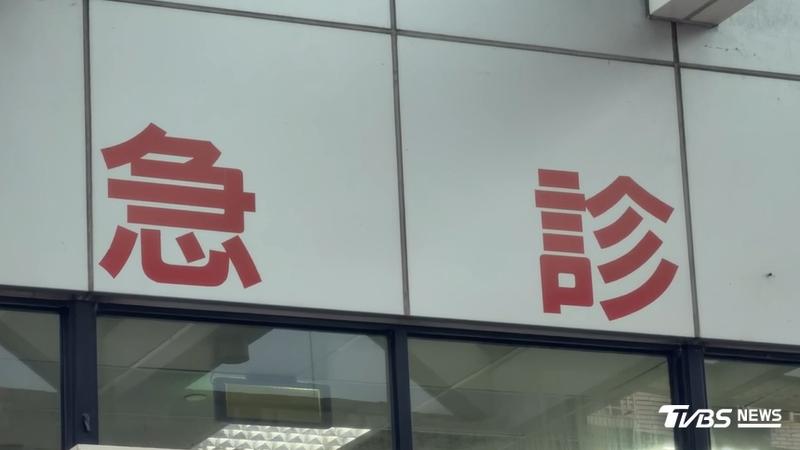 一名懷孕六個月女子不明原因倒地。(圖/TVBS)