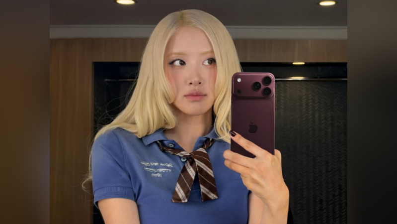 Rosé帶著全新單曲MV全片皆使用最新的iPhone 18 Pro拍攝。(圖/翻攝自IG @roses_are_rosie)