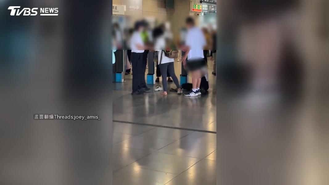 「不爽扣$161」站務員遭女「掐脖+持傘毆」 痛喊:把我們當下人耍(圖/TVBS)
