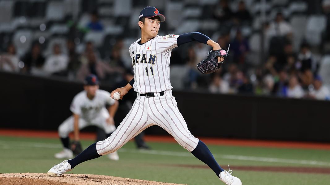 日本「甲子園怪物」織田翔希。(圖/棒協提供)