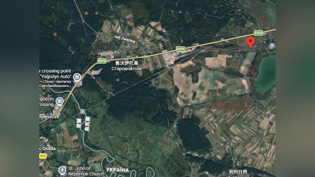 攻擊事件距波蘭邊境僅2公里(圖/翻攝自GoogleMap)