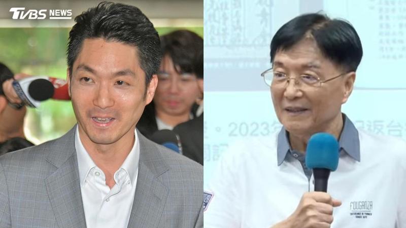 郭貽熹表示願意與蔣萬安驗DNA。(組圖/胡瑞麒、陳正敬攝影)