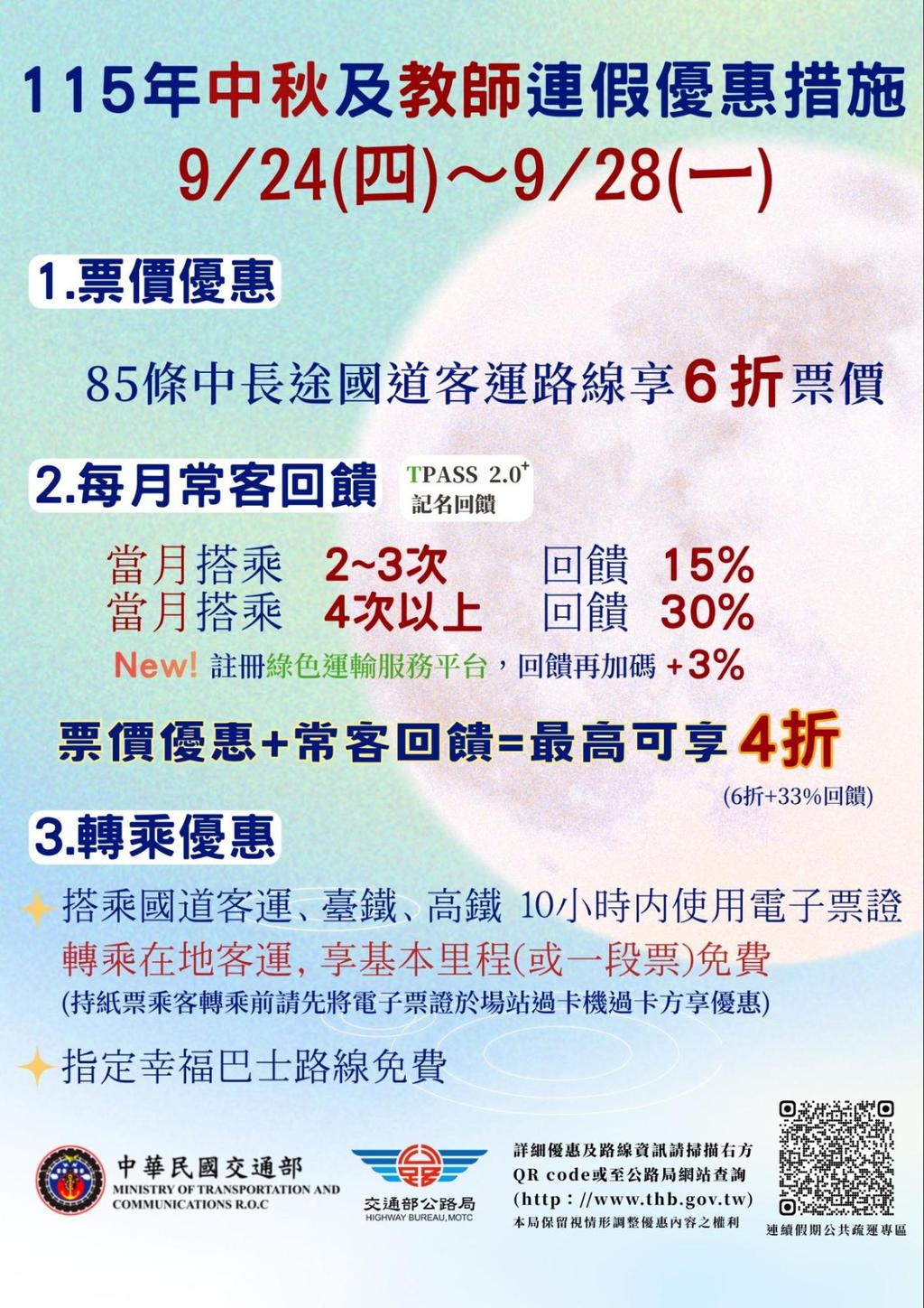 2026中秋節-2026中秋連假-中秋節國道管制-中秋節高乘載-2026高乘載管制-中秋節匝道封閉-中秋節國道收費-中秋節路肩開放-1968國道路況-中秋節替代道路