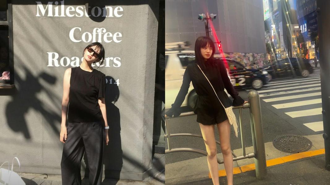 吳熙兒穿搭風格一向走在潮流尖端。(圖/翻攝自微博)