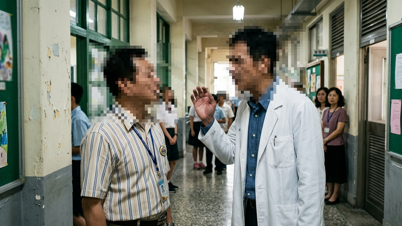高雄一名陳姓醫師在家長群組放話搬議員來施壓校長。(示意圖/AI 生成)