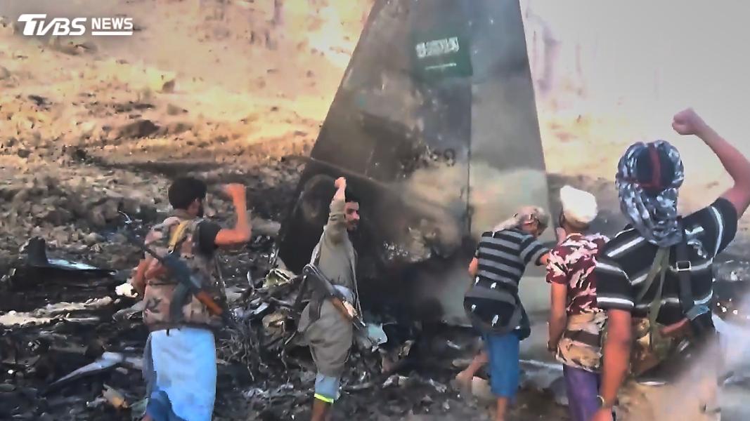 胡塞組織擊落沙烏地阿拉伯一架F-15戰機。(圖/達志影像美聯社)