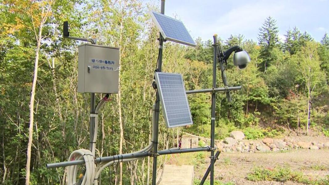 土石流感測器(圖/翻攝自北海道ニュースUHB)