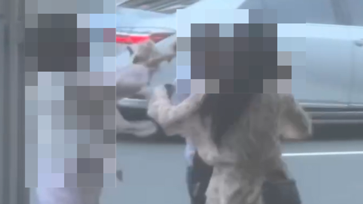 訂蛋糕爆衝突 女與運將街頭互毆