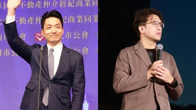 國民黨台北市長參選人蔣萬安、民進黨台北市長參選人沈伯洋。(圖/北市府提供、華子琛攝)