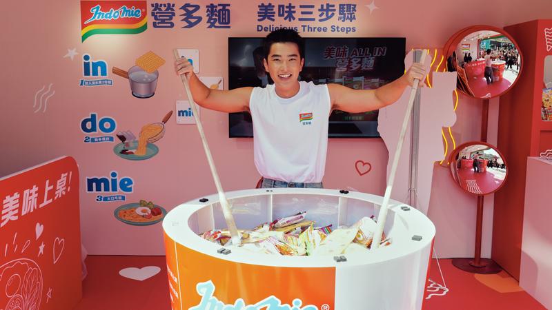 曾敬驊今出席品牌活動。(圖/Indomie營多麵提供)