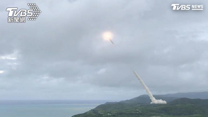 國軍在屏東九鵬基地飛彈試射畫面。(示意圖,非當事新聞畫面/TVBS)