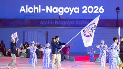 亞運/張煥宜、黃筱雯掌旗官初體驗 中華隊開幕式「T」字進場