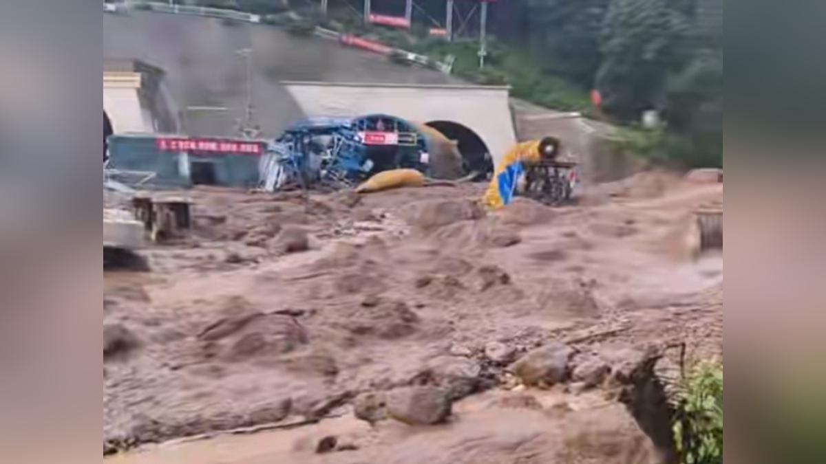 影音/四川豪雨釀土石流 高速公路工地2死3失蹤