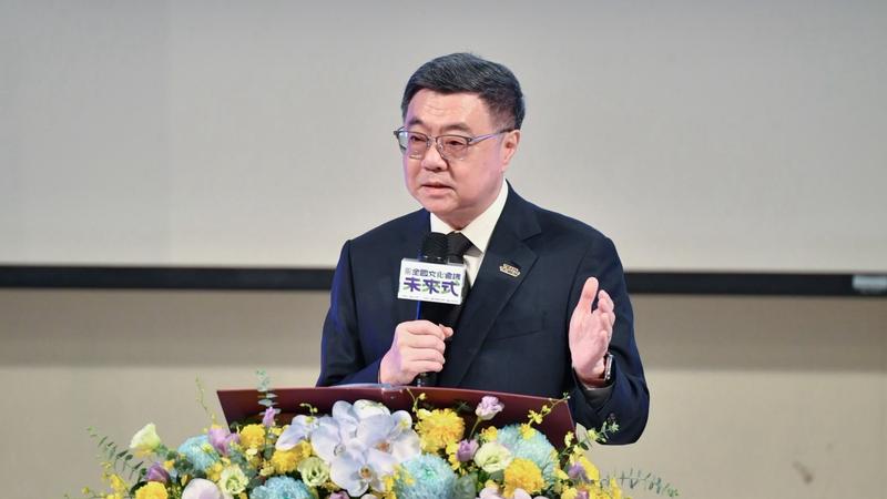 卓榮泰批評藍白刪除文化預算是「文化殺手」。(圖/行政院提供)