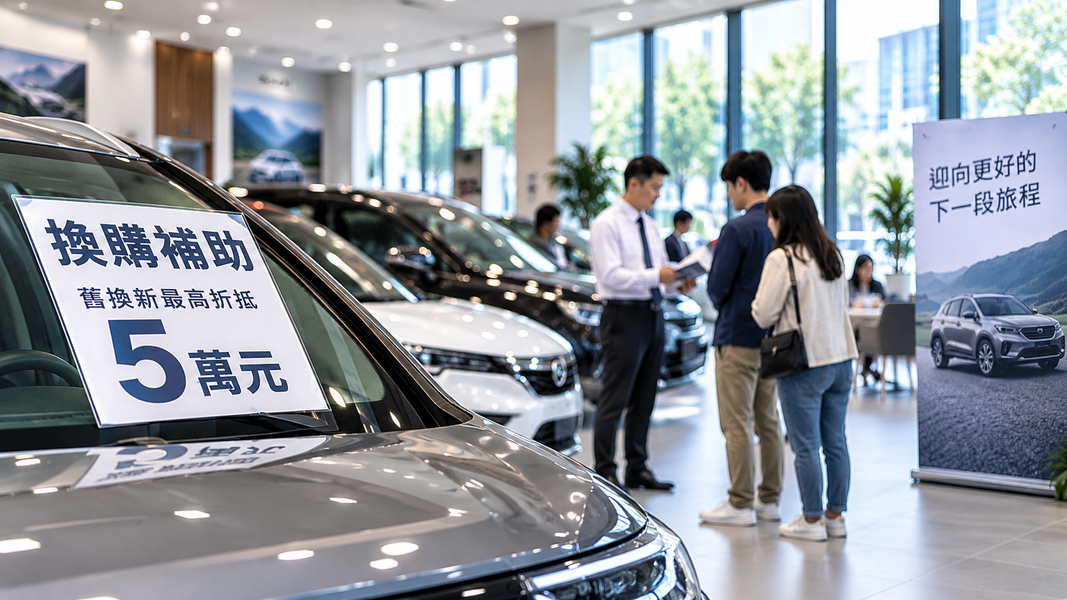7月掛牌增8.9%、8月又轉弱,台灣車市靠誰撐住?(圖/AI 生成)