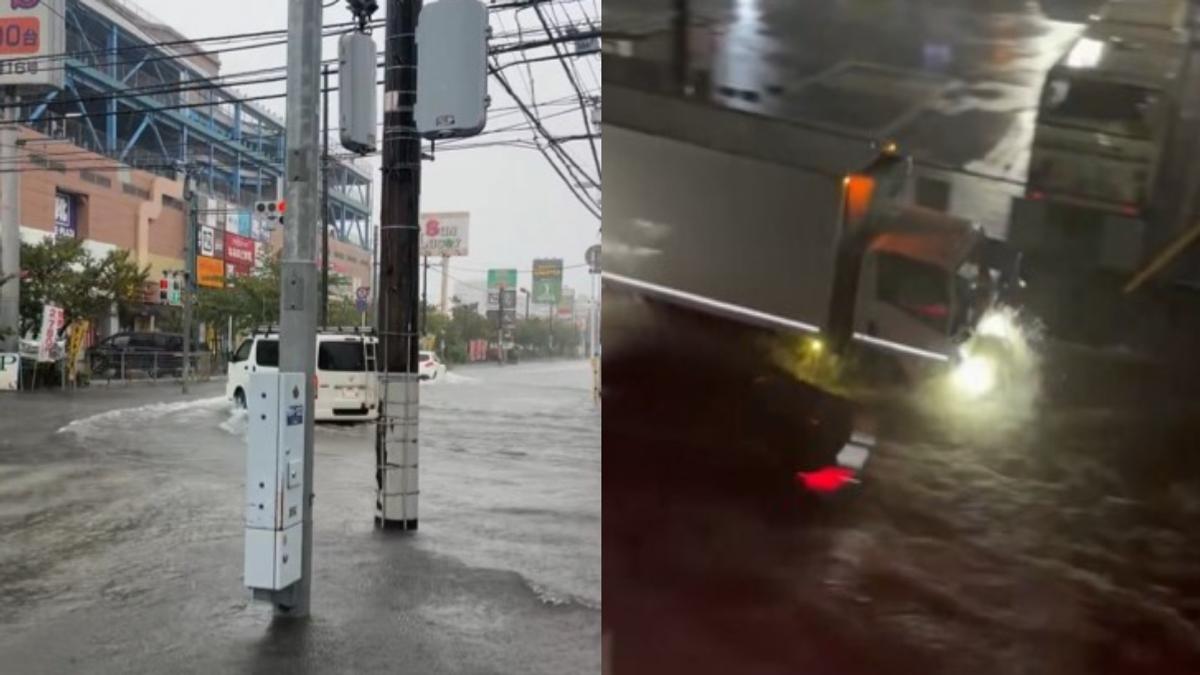 杜鵑颱風逼近!埼玉、千葉土石流警報齊發 橋梁封閉、道路成汪洋