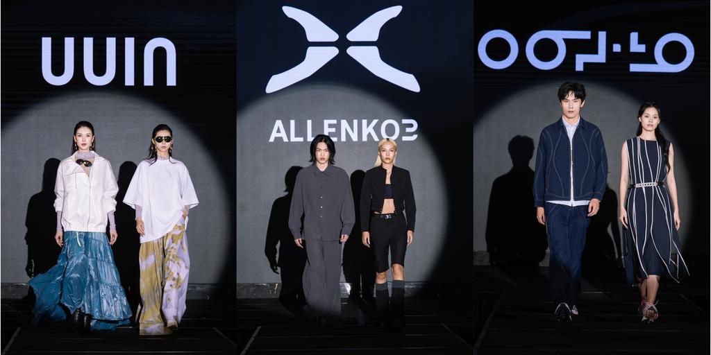 設計師品牌(左到右)UUIN、ALLENKO3、oqLiq。圖片來源 / 鑫囍創業股份有限公司