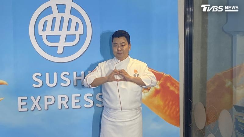 鄭鎬泳今天現身爭鮮活動。(圖/林坤緯攝)